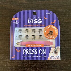 NIP KISS Press-On 1 Second Eyelash Extensions HPR02 Light Volume 8 Clusters